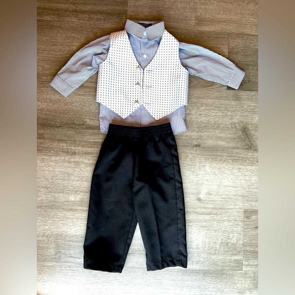 Boys 6-9 months Andrew Fezza dress outfit.